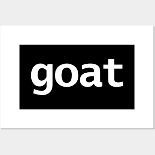 Goat Minimal Animals Typography White Text Posters and Art